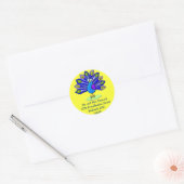 Sticker Rond Prouve Peacock (Enveloppe)
