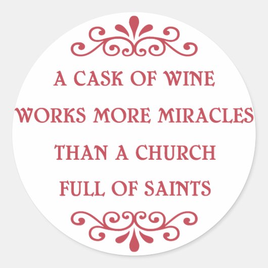 Sticker Rond Proverbe italien - CF (Devant)