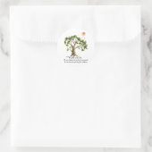 Sticker Rond Proverbe kenyan de nature (Sac)