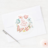 Sticker Rond Proverbes 31 Papillon (Enveloppe)