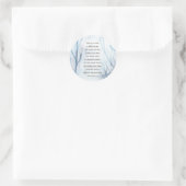 Sticker Rond Proverbes 3:5-6 Faites confiance au Seigneur avec  (Sac)