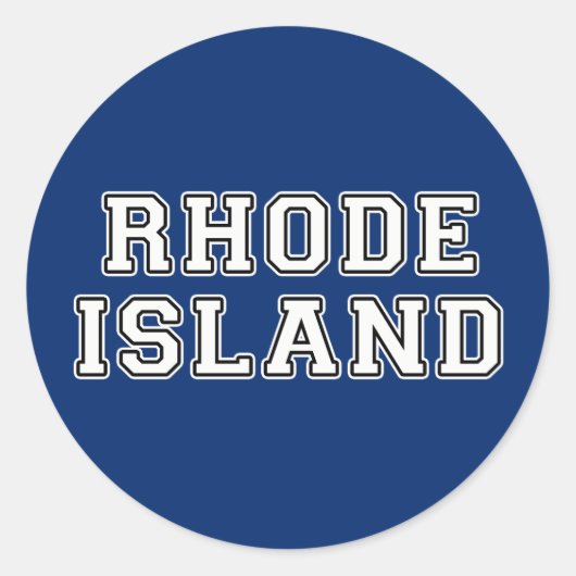 Sticker Rond Providence Rhode Island (Devant)