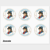 Sticker Rond Providence Rhode Island Colonial (Feuille)
