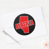 Sticker Rond Province de l'Alberta (Enveloppe)