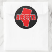 Sticker Rond Province de l'Alberta (Sac)