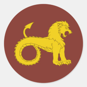 Sticker Rond Province de Mooneschadowe Insigne de la population