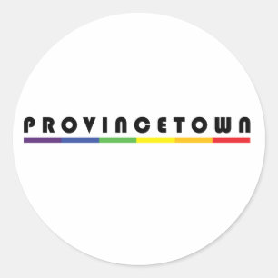 Sticker Rond Provincetown
