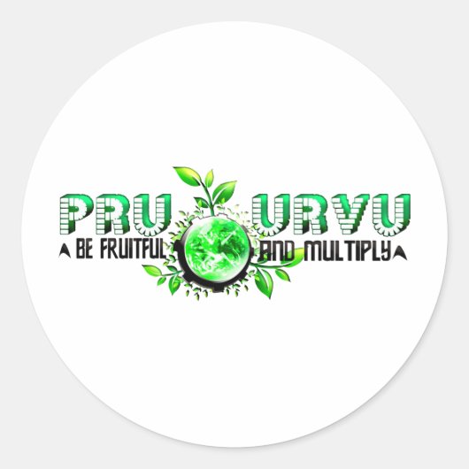 Sticker Rond Pru Urvu (Devant)