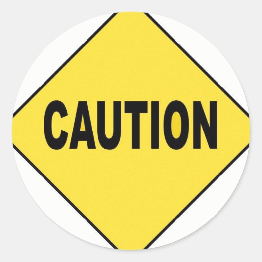 Sticker Rond prudence (Devant)