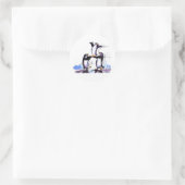 Sticker Rond prymid de pingouin (Sac)