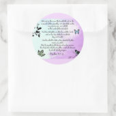 Sticker Rond Psaume 1 (Sac)