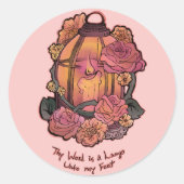 Sticker Rond Psaume 119:105 (Devant)