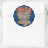 Sticker Rond Psaume 23 (Sac)