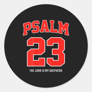 Sticker Rond Psaume 23 Le Seigneur est mon berger (au dos)