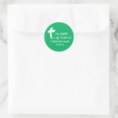 Sticker Rond Psaume 23 : Le Seigneur est mon Pasteur (Sac)
