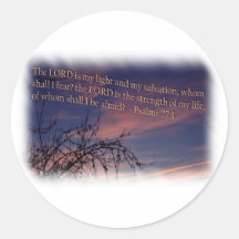 Psaume 27:1 à Dawn frontière blanche