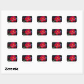 Sticker Rond Psaume 37:4 sur blanc (Feuille)