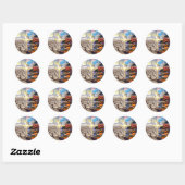 Sticker Rond Psaume 68 (Feuille)