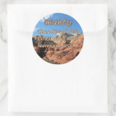 Sticker Rond Psaume d'anniversaire 115-15 (Sac)