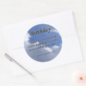 Sticker Rond Psaume d'anniversaire 118-24 (Enveloppe)