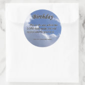Sticker Rond Psaume d'anniversaire 118-24 (Sac)
