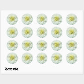 Sticker Rond Psaume de chrysanthème texturé 118:24 (Feuille)