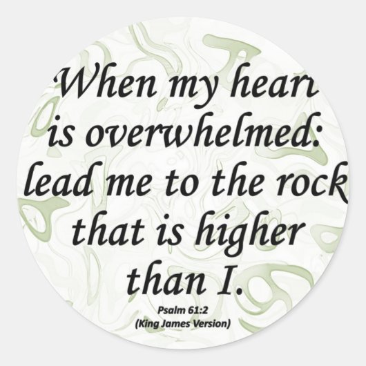 Sticker Rond Psaume de résistance 61-2 (Devant)