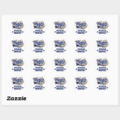 Sticker Rond Psych Nurse Cadeau (Feuille)