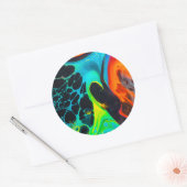 Sticker Rond Psychedelic (Enveloppe)
