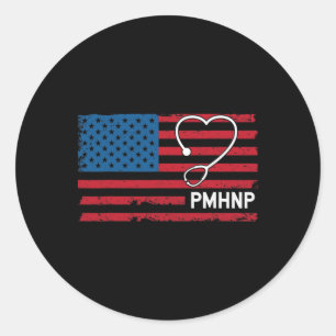 Sticker Rond Psychiatrie Soins de santé mentale Infirmière Prat