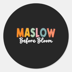 Sticker Rond Psychologue Maslow Avant Bloom Spirate Clro Enseig