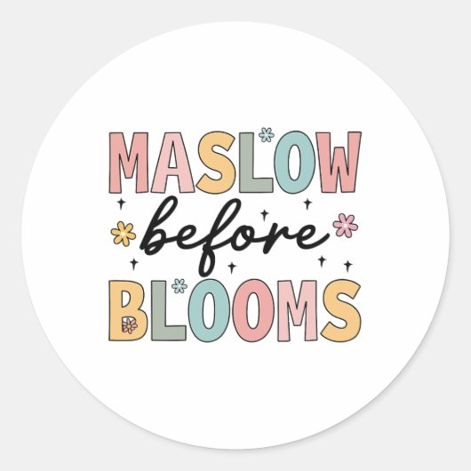 Sticker Rond Psychologue Maslow Avant Bloom Spirate Clro Enseig (Devant)