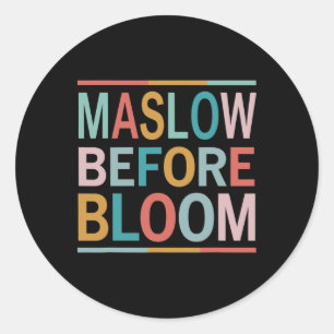 Sticker Rond Psychologue Maslow Avant Bloom Spirate Clro Enseig