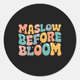 Sticker Rond Psychologue Maslow Avant Bloom Spirate Clro Enseig
