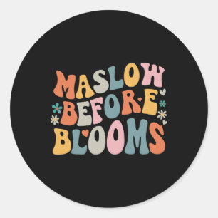 Sticker Rond Psychologue Maslow Avant Bloom Spirate Clro Enseig