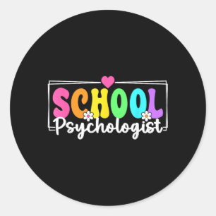 Sticker Rond Psychologue Scolaire Prof De Psych Scolaire Retour