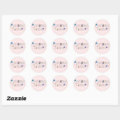 Sticker Rond PT au travail (Feuille)