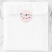 Sticker Rond PT au travail (Sac)