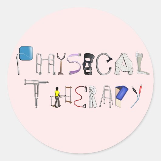 Sticker Rond PT au travail (Devant)