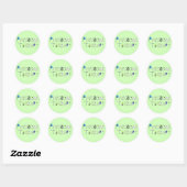 Sticker Rond PT au travail (Feuille)
