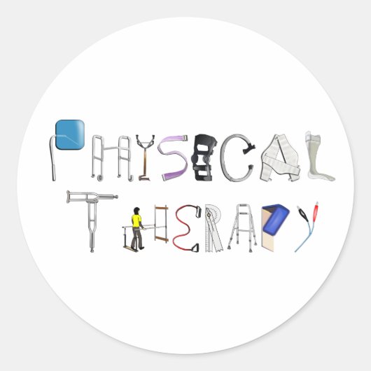 Sticker Rond PT au travail (Devant)