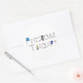 Sticker Rond PT au travail (Enveloppe)