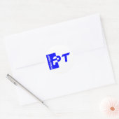 Sticker Rond pt bleu royal (Enveloppe)