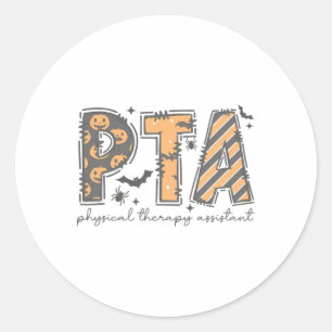 Sticker Rond Pta Halloween Thérapie Physique Istant Autum Éffra