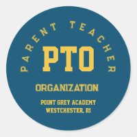 PTO Parent Teacher Organisation École Personnalisé