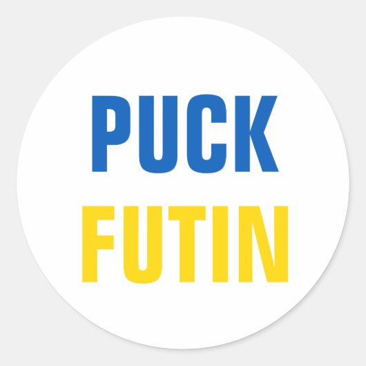 Sticker Rond Puck Futin (Devant)