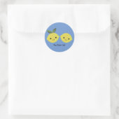 Sticker Rond Pucker up Cute Kawaii Lemons (Sac)
