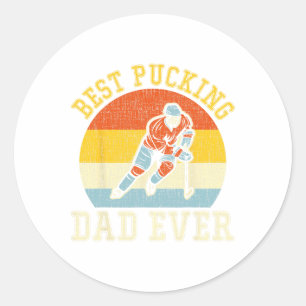 Sticker Rond Pucking Papa Retro Père & #39 ; s Cadeau de jour p