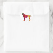 Sticker Rond Pudelpointer in watercolor (Sac)