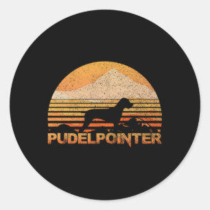 Sticker Rond Pudelpointeur